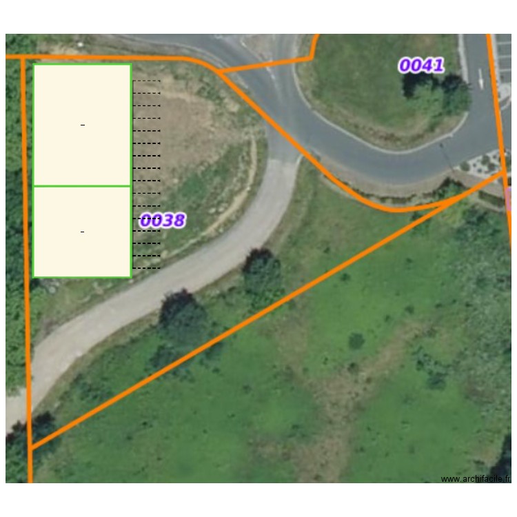 castres ter. Plan de 2 pièces et 710 m2