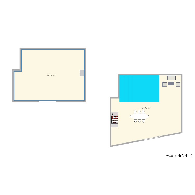 terrasse. Plan de 0 pièce et 0 m2