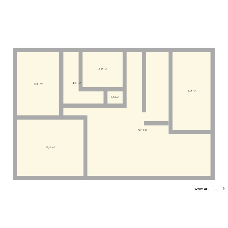 Maison2 Nadine Saint Seb. Plan de 7 pièces et 95 m2