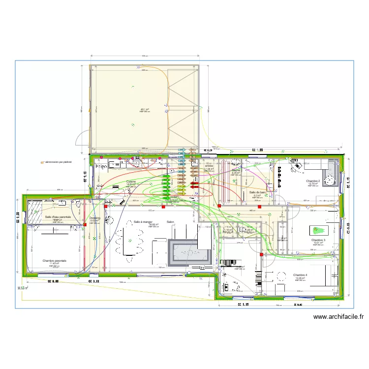 Colin V10 total gris fait. Plan de 