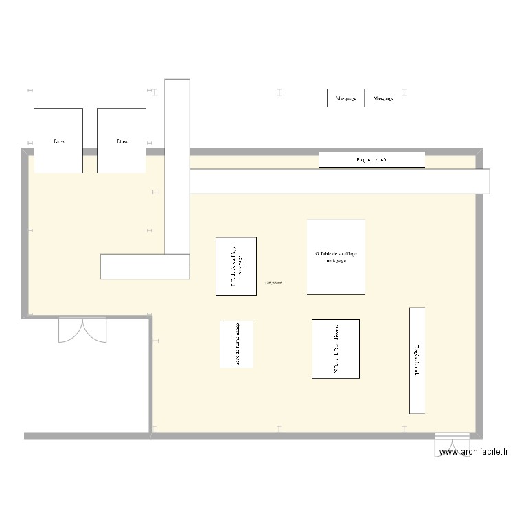 git2. Plan de 1 pièce et 177 m2