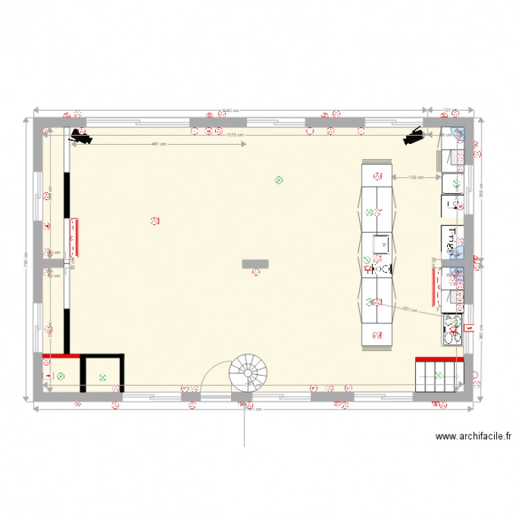 electricité. Plan de 0 pièce et 0 m2