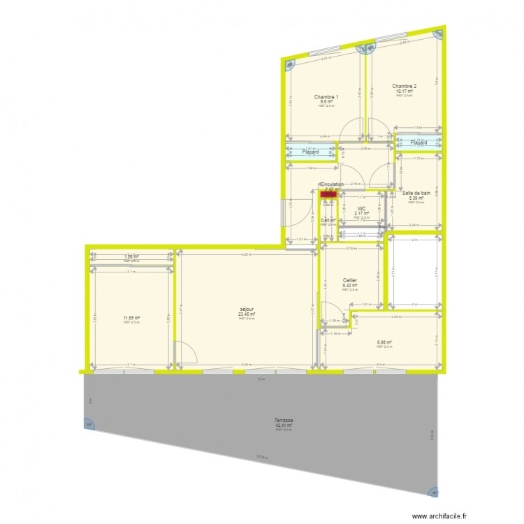 Paris 16072017. Plan de 0 pièce et 0 m2