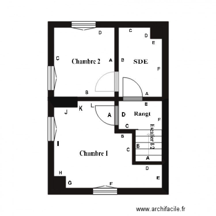 GALLIENE ETAGE 2. Plan de 0 pièce et 0 m2