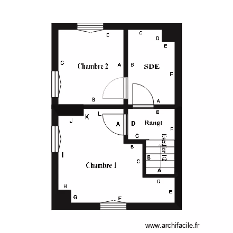 GALLIENE ETAGE 2. Plan de 