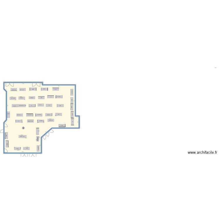 SDF1. Plan de 1 pièce et 303 m2