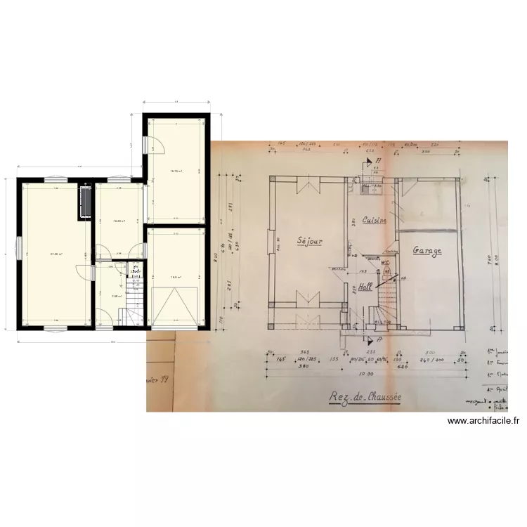 porte d espagne. Plan de 