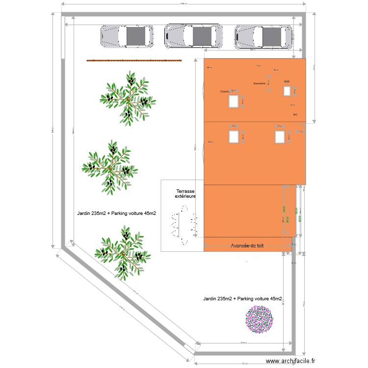 Maison Toit. Plan de 0 pièce et 0 m2