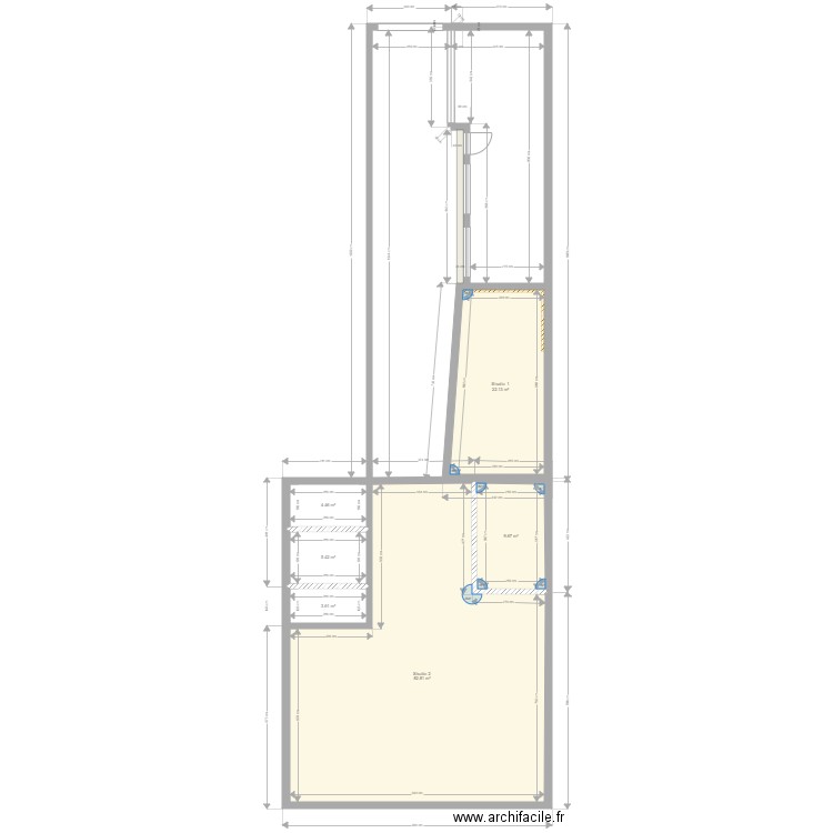 Studio Photo. Plan de 0 pièce et 0 m2