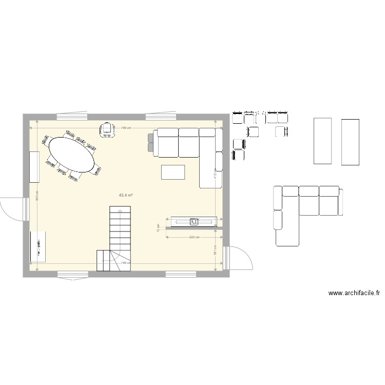 salle à manger. Plan de 0 pièce et 0 m2