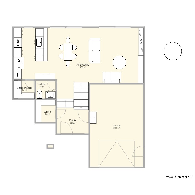 Rez de chaussée Madrigal four double. Plan de 0 pièce et 0 m2