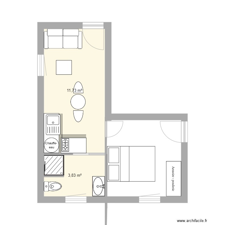 Appart 2 Lanmodez. Plan de 0 pièce et 0 m2