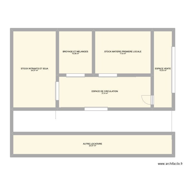 Espace vente aliment animal propos 1 11 2022. Plan de 0 pièce et 0 m2