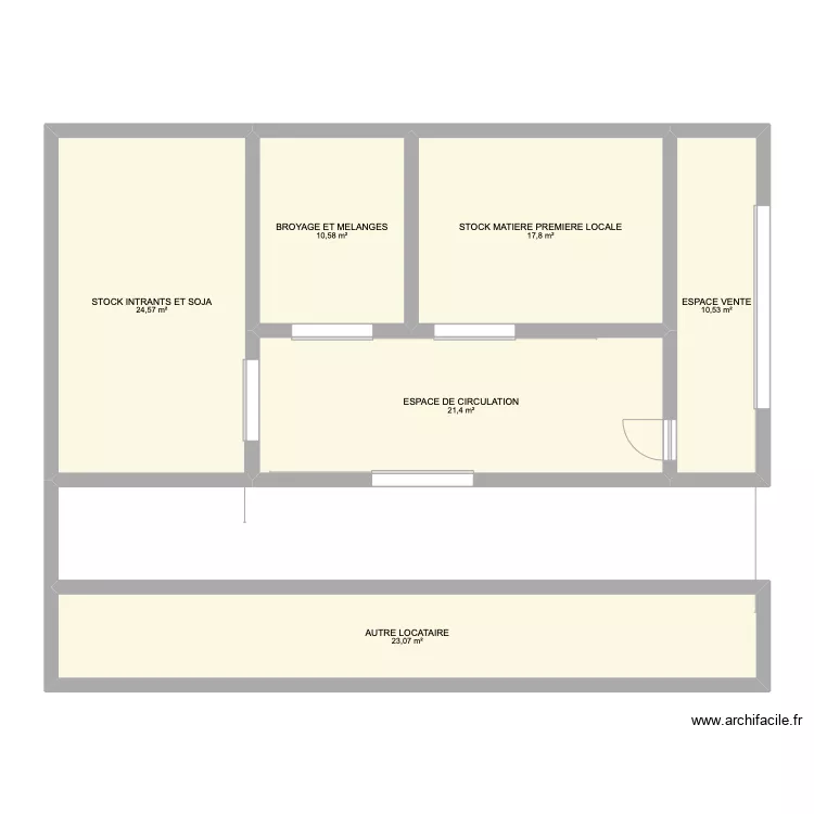 Espace vente aliment animal propos 1 11 2022. Plan de 
