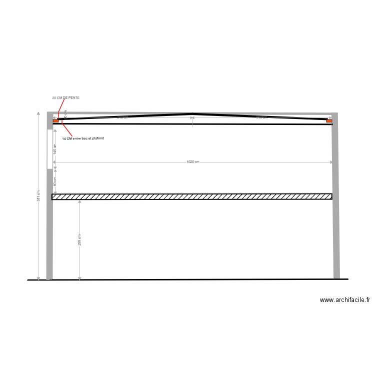 coupe toiture sci urandi. Plan de 0 pièce et 0 m2