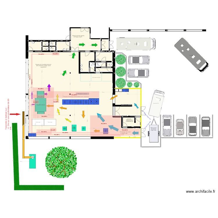 Buanderie phasage des travaux . Plan de 0 pièce et 0 m2