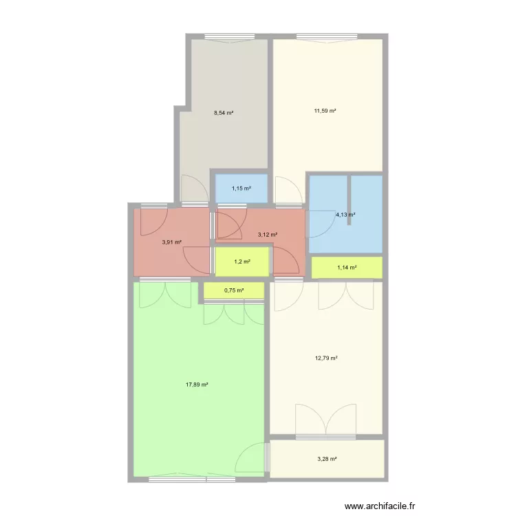 Maison Suresnes. Plan de 