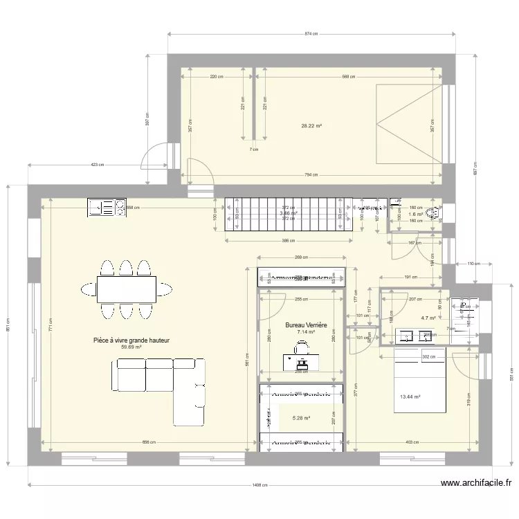 Maison 4. Plan de 