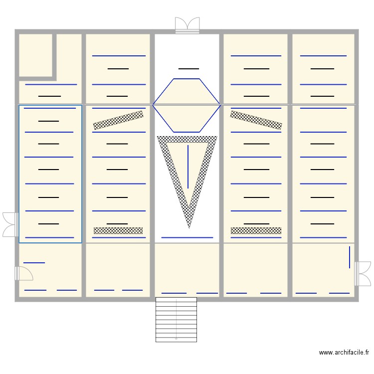 central park. Plan de 17 pièces et 248 m2