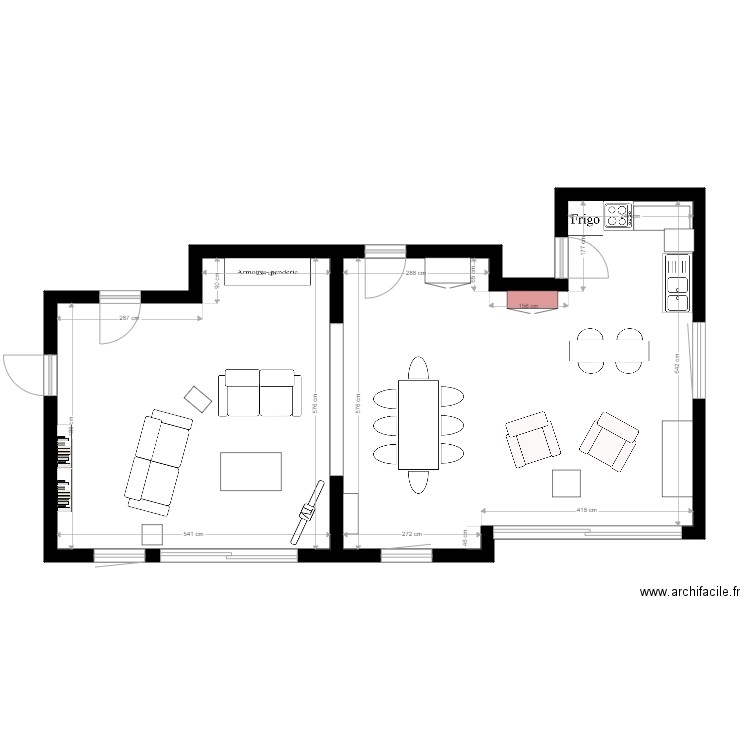 Appart Leodef 2. Plan de 0 pièce et 0 m2