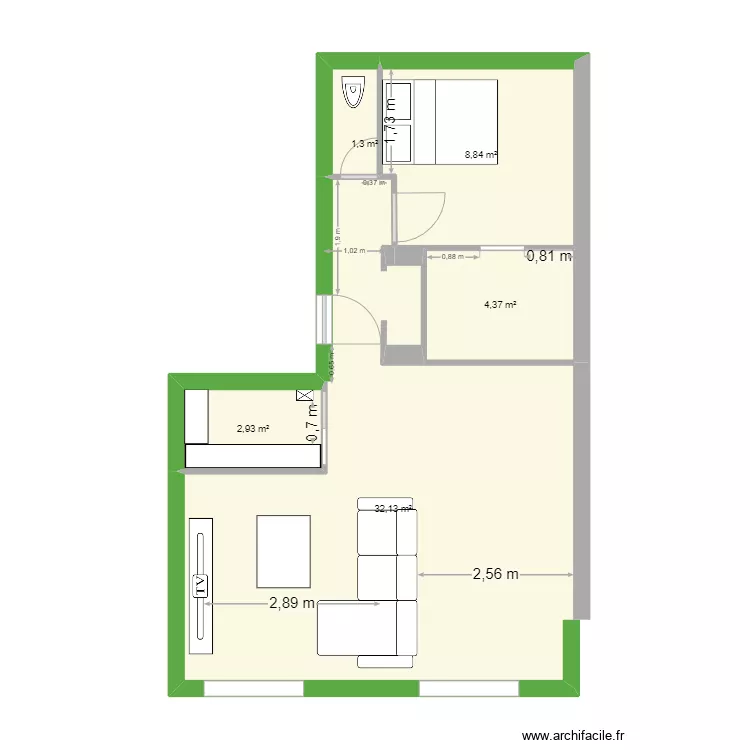 appartement. Plan de 