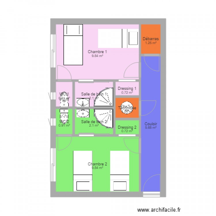 gite v1. Plan de 0 pièce et 0 m2