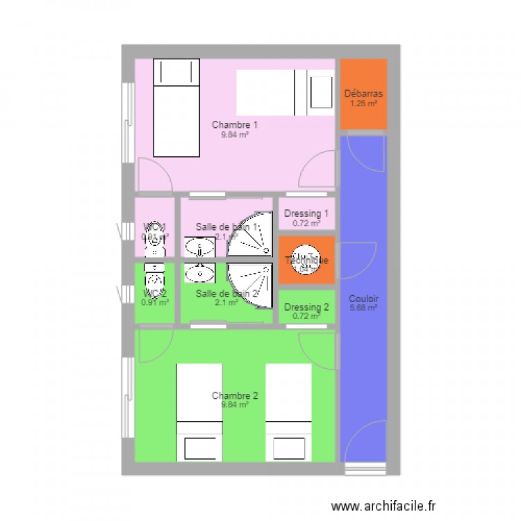 gite v1. Plan de 0 pièce et 0 m2