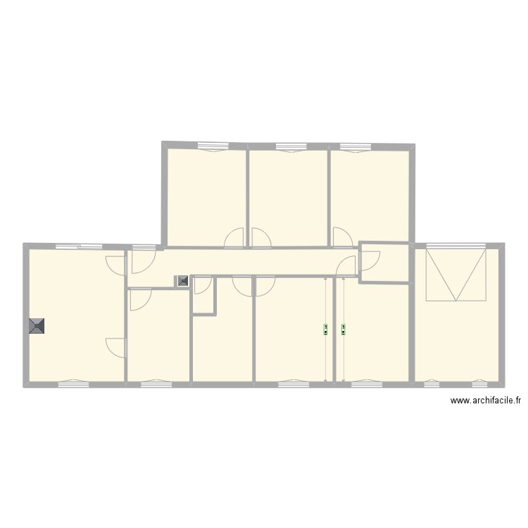 maison. Plan de 11 pièces et 122 m2