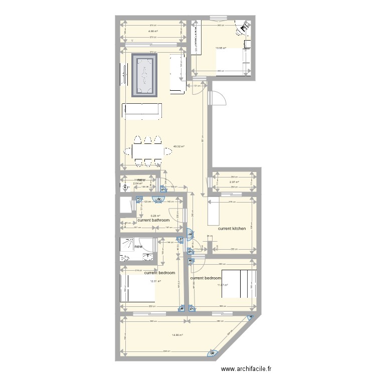 sebmalteamenagementetage1. Plan de 0 pièce et 0 m2