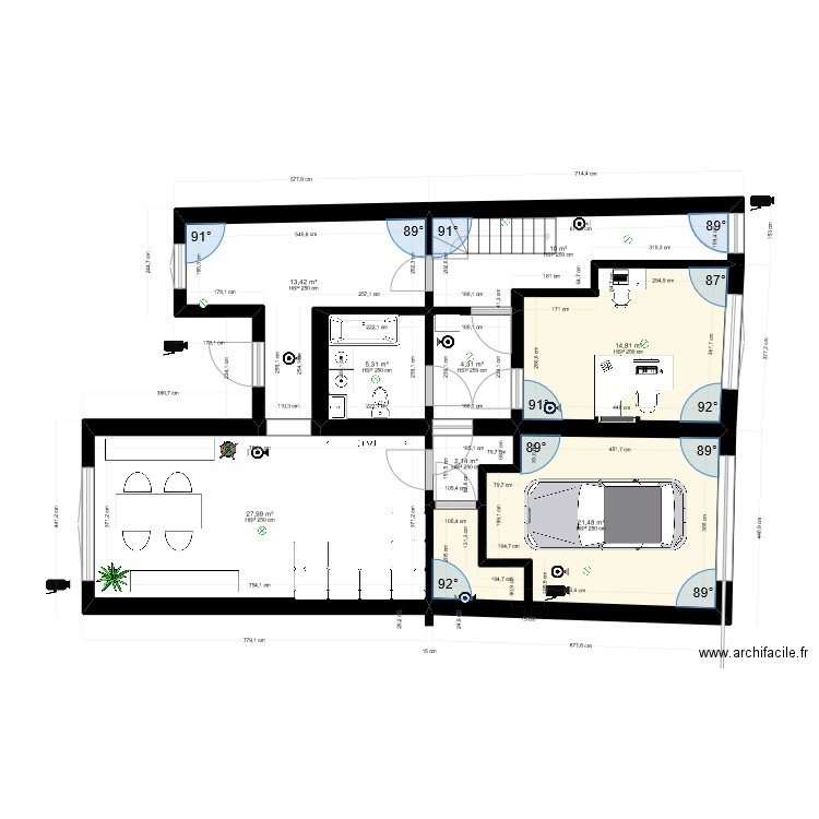 Rez de chaussée . Plan de 0 pièce et 0 m2