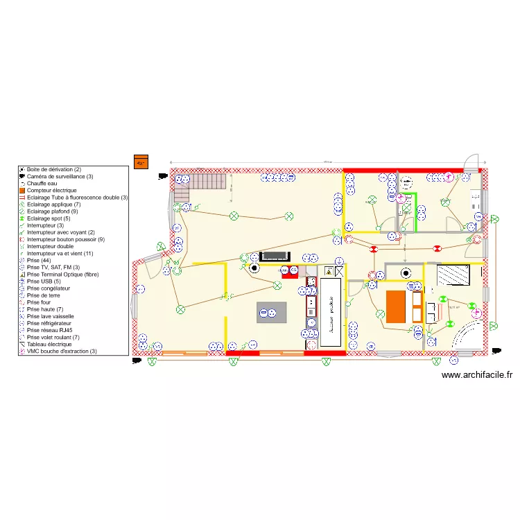 MAISON MAX meubl&eacute;e 2021 qua. Plan de 