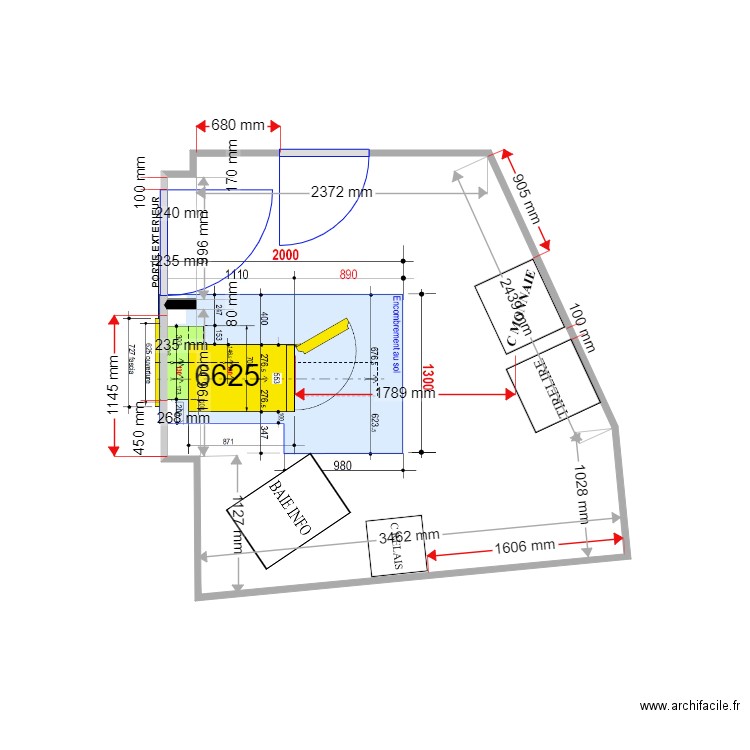 PLAN DE MASSE EXISTANT AX LES THERMES 6625. Plan de 0 pièce et 0 m2