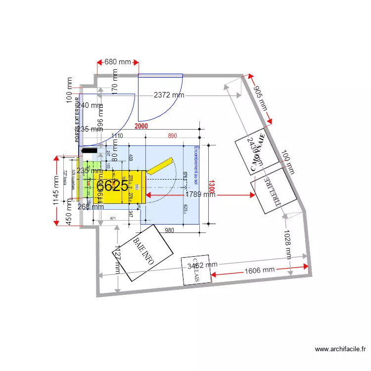 PLAN DE MASSE EXISTANT AX LES THERMES 6625. Plan de 