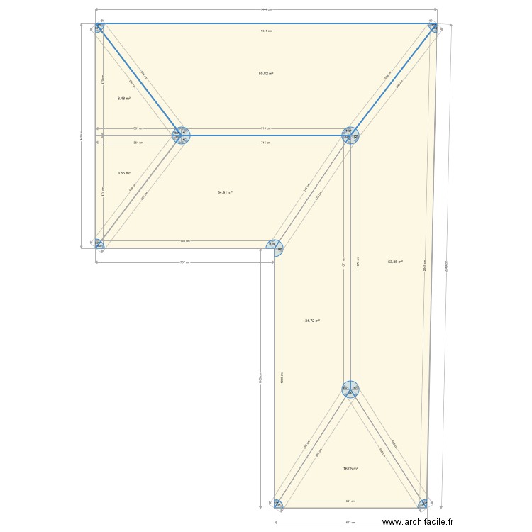 20210202 Projet toiture DESSINGUE. Plan de 0 pièce et 0 m2