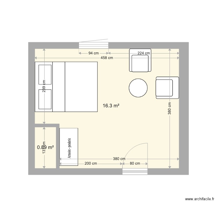 Le Clos Chambre 2. Plan de 0 pièce et 0 m2