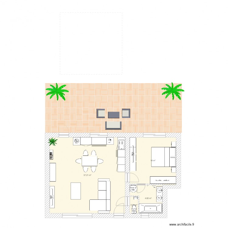 Cazaux 6e essai. Plan de 0 pièce et 0 m2