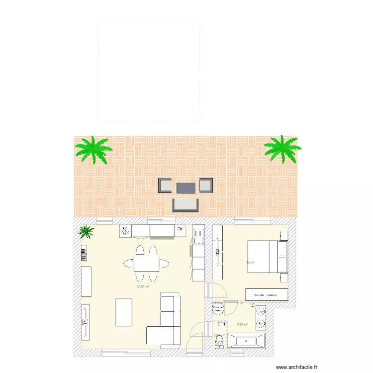 Cazaux 6e essai. Plan de 