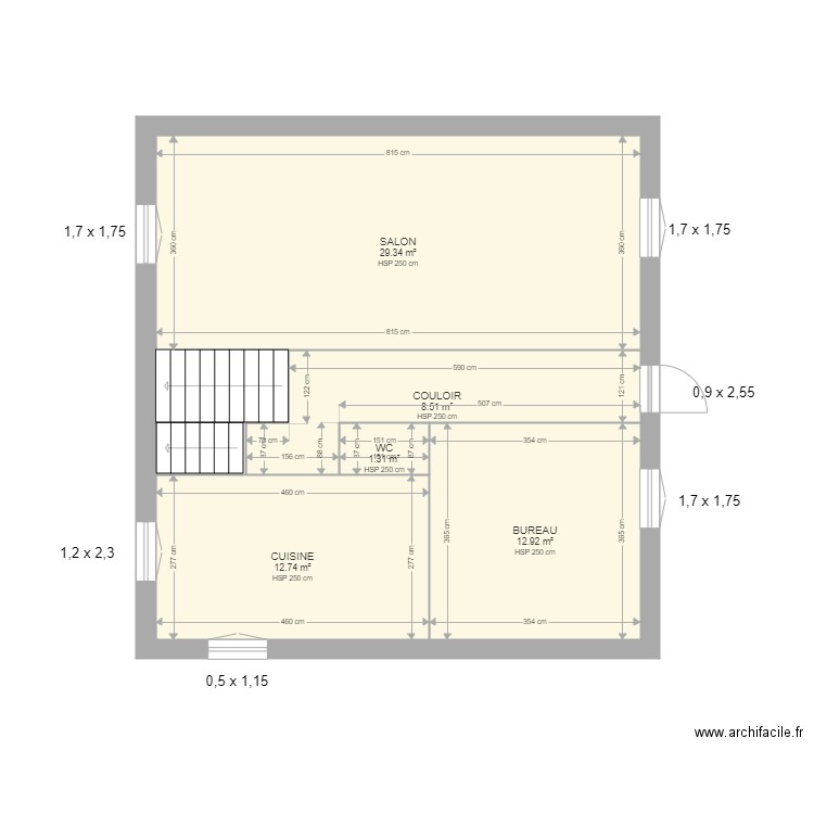 AUCLAIR. Plan de 0 pièce et 0 m2