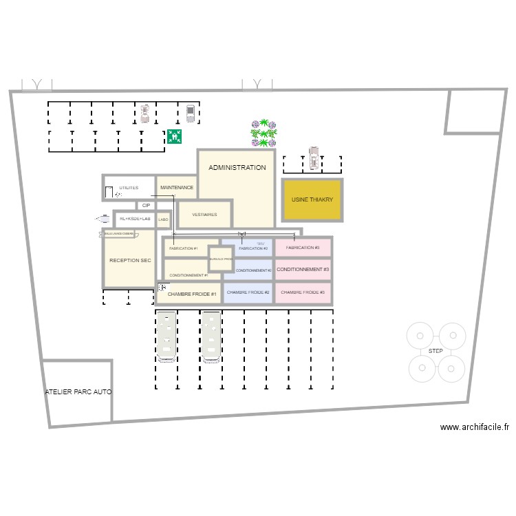 Sandiara. Plan de 22 pièces et 1706 m2