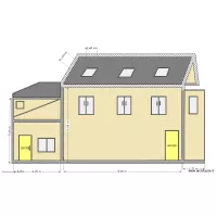 Facade cour Existant         DP 06