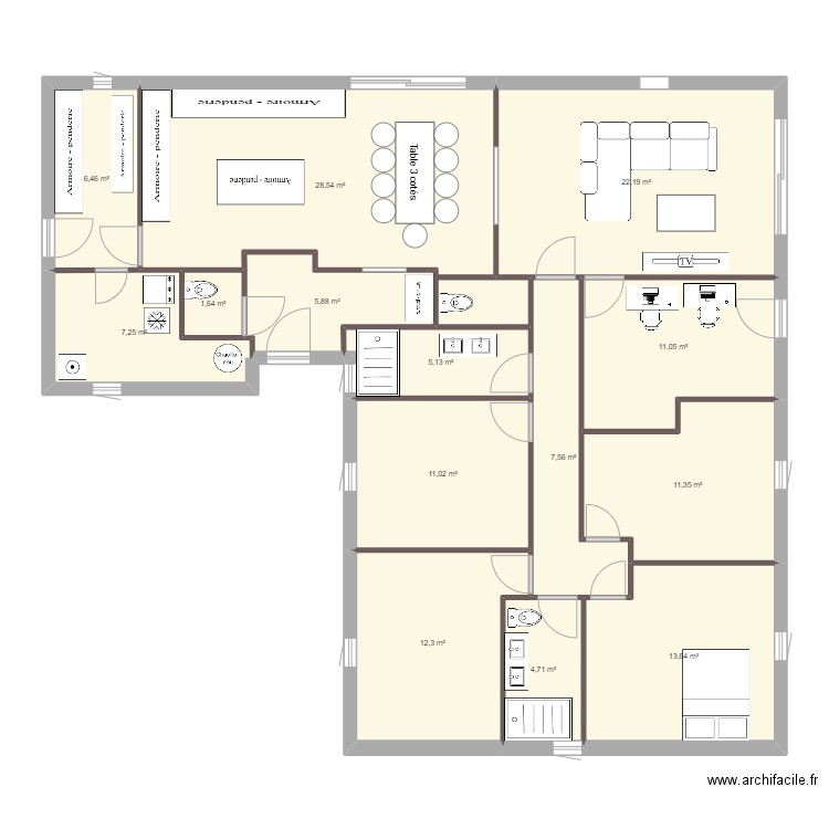 langveroseb8. Plan de 0 pièce et 0 m2