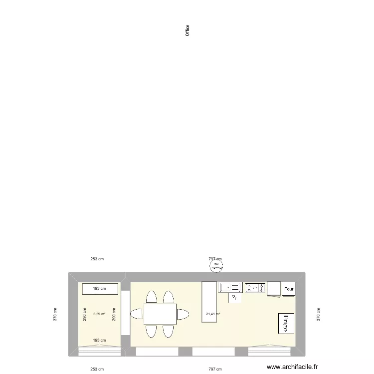 Am&eacute;nagement nouvelle cuisine piscine - 24 mai 25. Plan de 