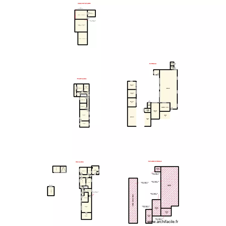 PLAN CAISSARGUES. Plan de 55  et 592 m²