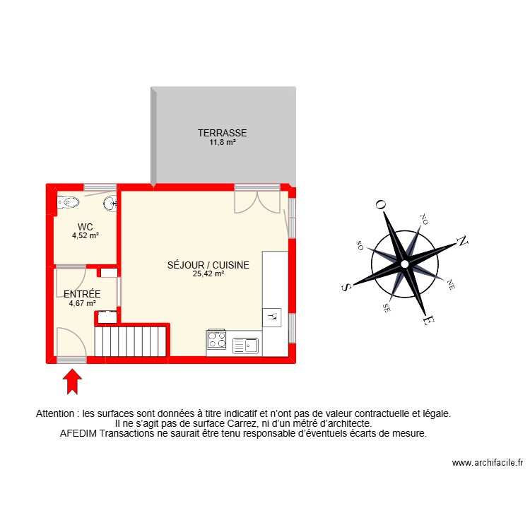BI - 30461. Plan de 18 pièces et 115 m2