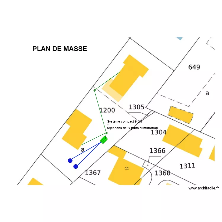 Fouillade 1. Plan de 