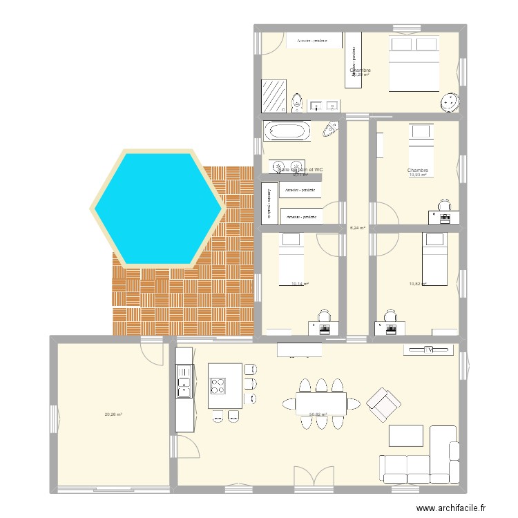 maison DANICAN. Plan de 0 pièce et 0 m2