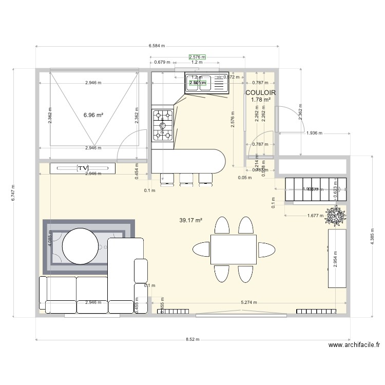 PROJET LAMINE CAROLINE. Plan de 0 pièce et 0 m2