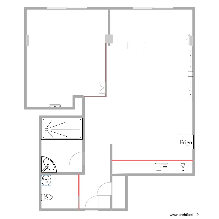 PETIT APPT. Plan de 5 pièces et 423 m2