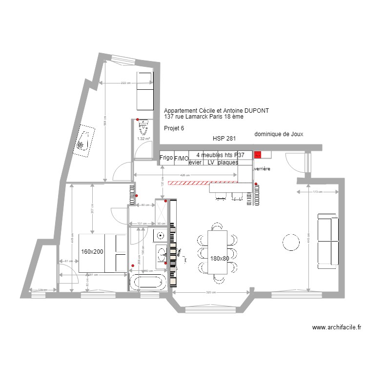 antoine et cecile D projet 6. Plan de 0 pièce et 0 m2