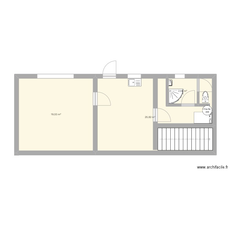 the second 1er etage. Plan de 0 pièce et 0 m2